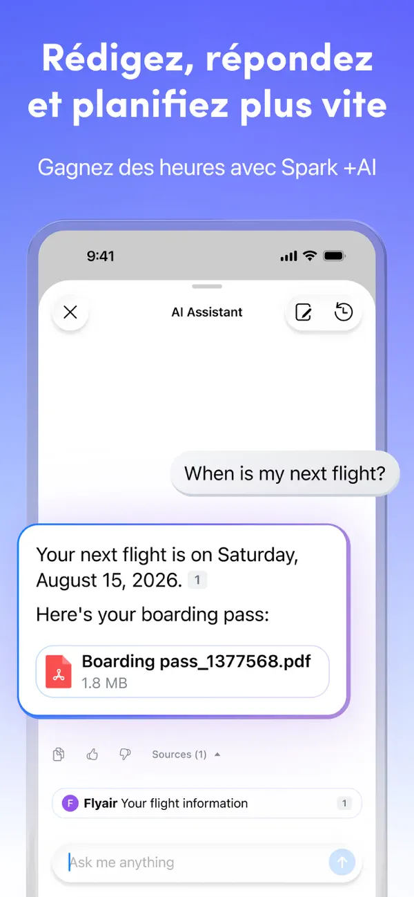 Screenshot #2 pour Spark Mail: Assistant Email IA