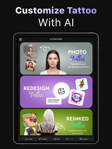 AI Tattoo Generator, Creator iPad screenshot