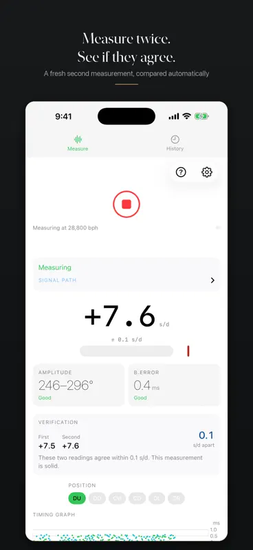Hairspring: Watch Timegrapher screenshot 6 of 6