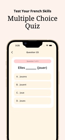 French Conjugation Practice iPhone screenshot