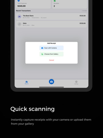 Receipts: Side Hustle Tax iPad screenshot