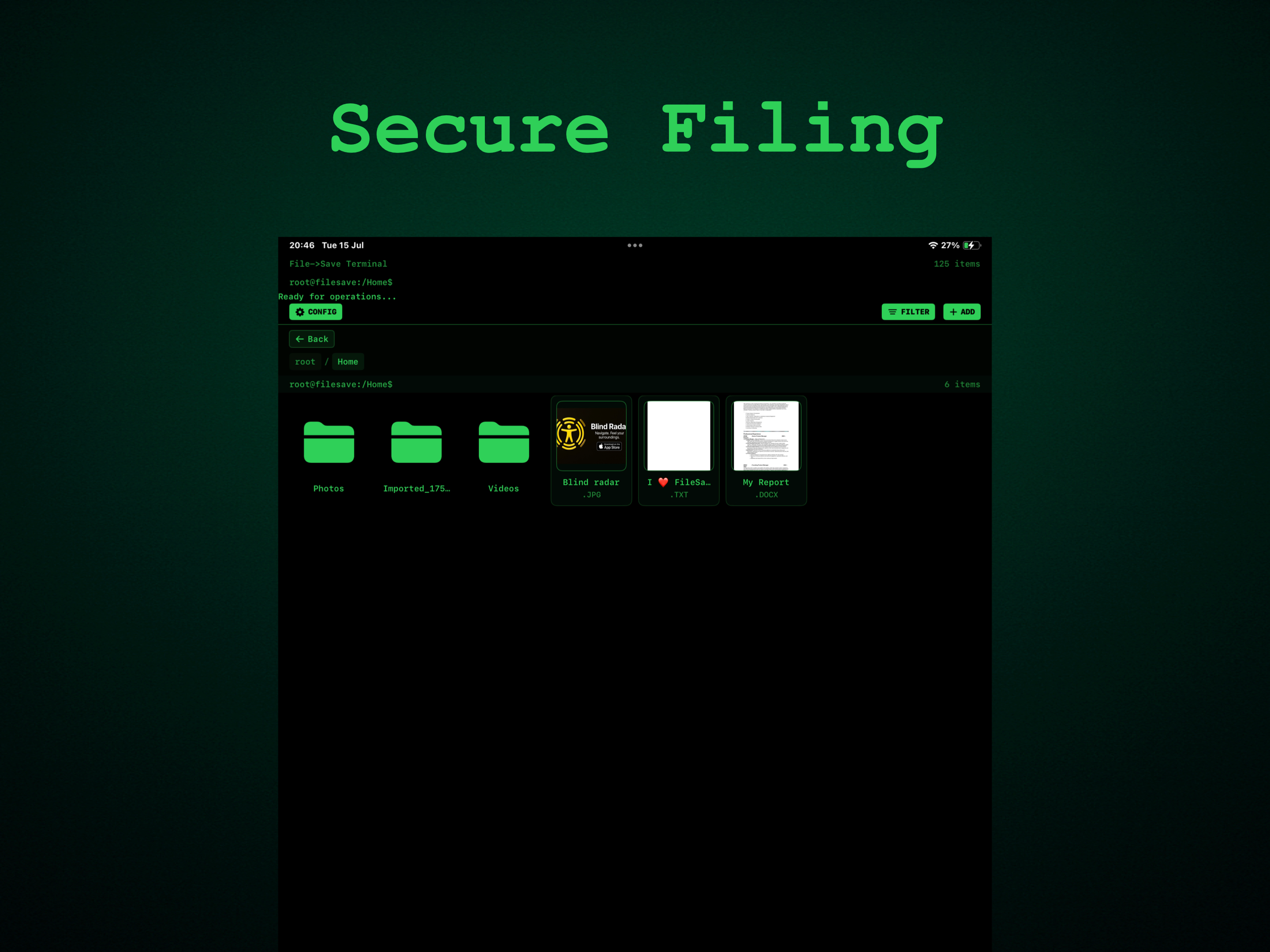 File Save: Private Vault