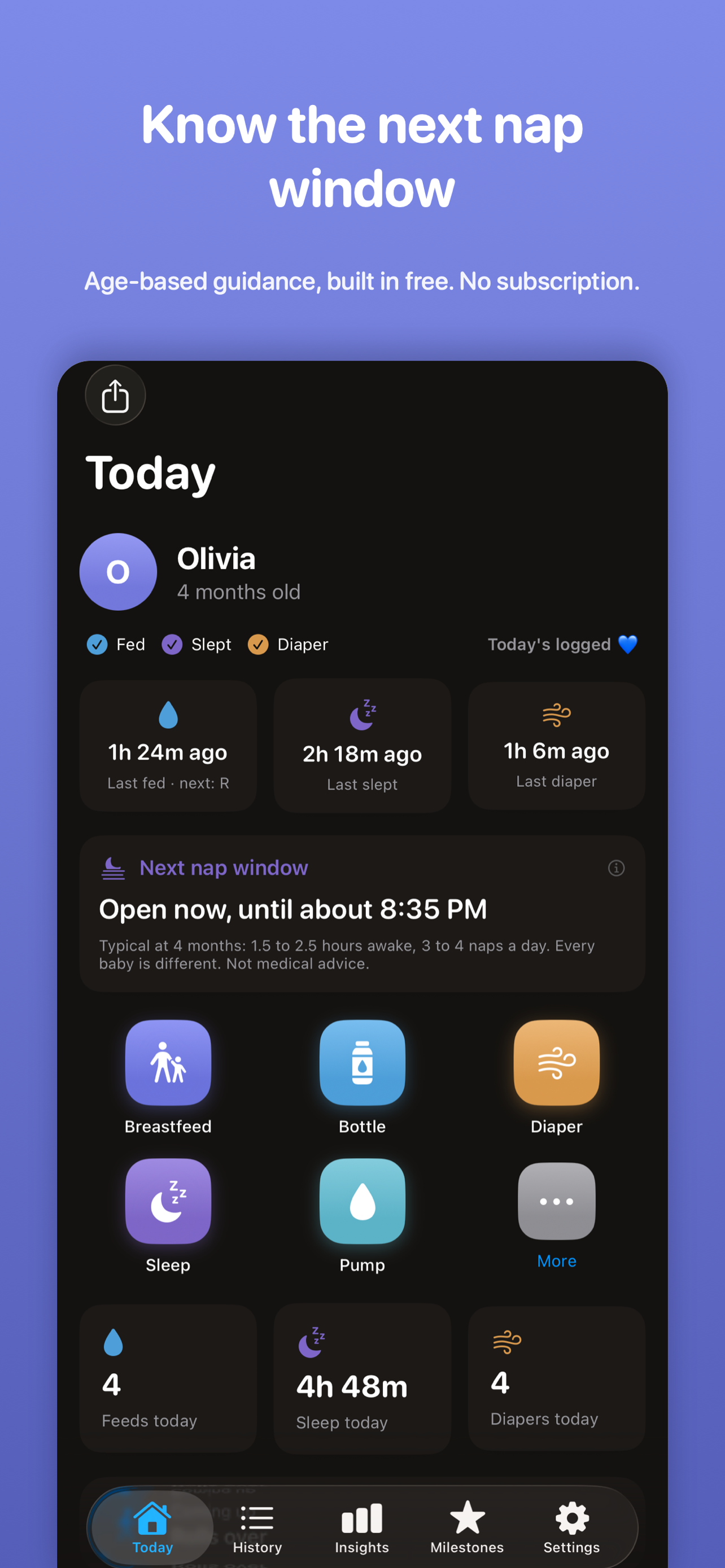 BabyKeep: Baby Tracker & Log screenshot 3