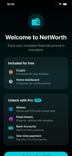 Captura de pantalla de AtiussNetWorth en iPhone 1