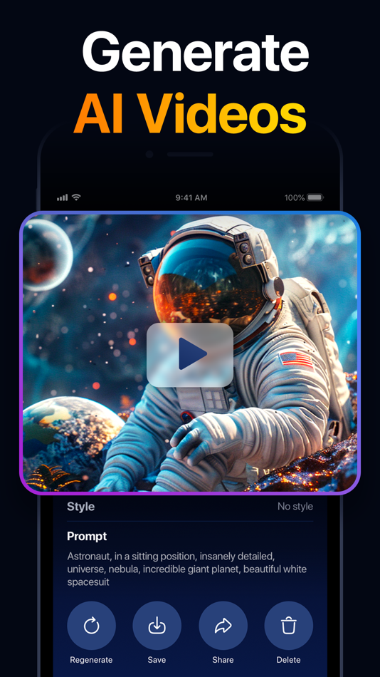 #5. AI Video Generator・GeniArt (iOS) By: Faliane Ltd.