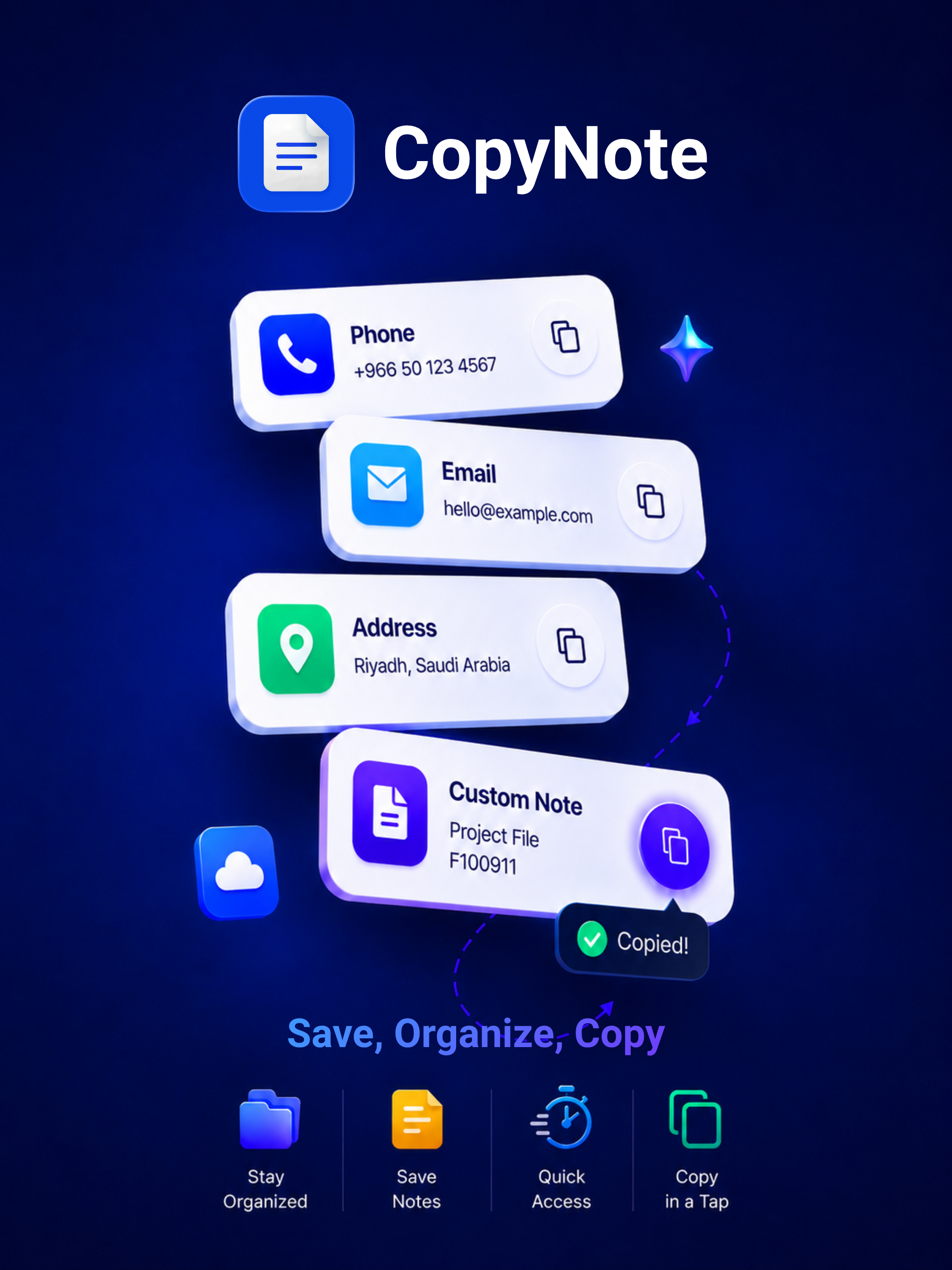 CopyNote | Save & Copy
