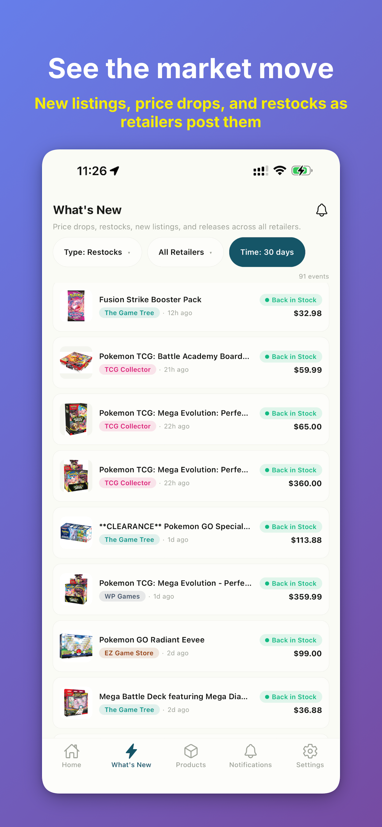 TCG Stock Finder
