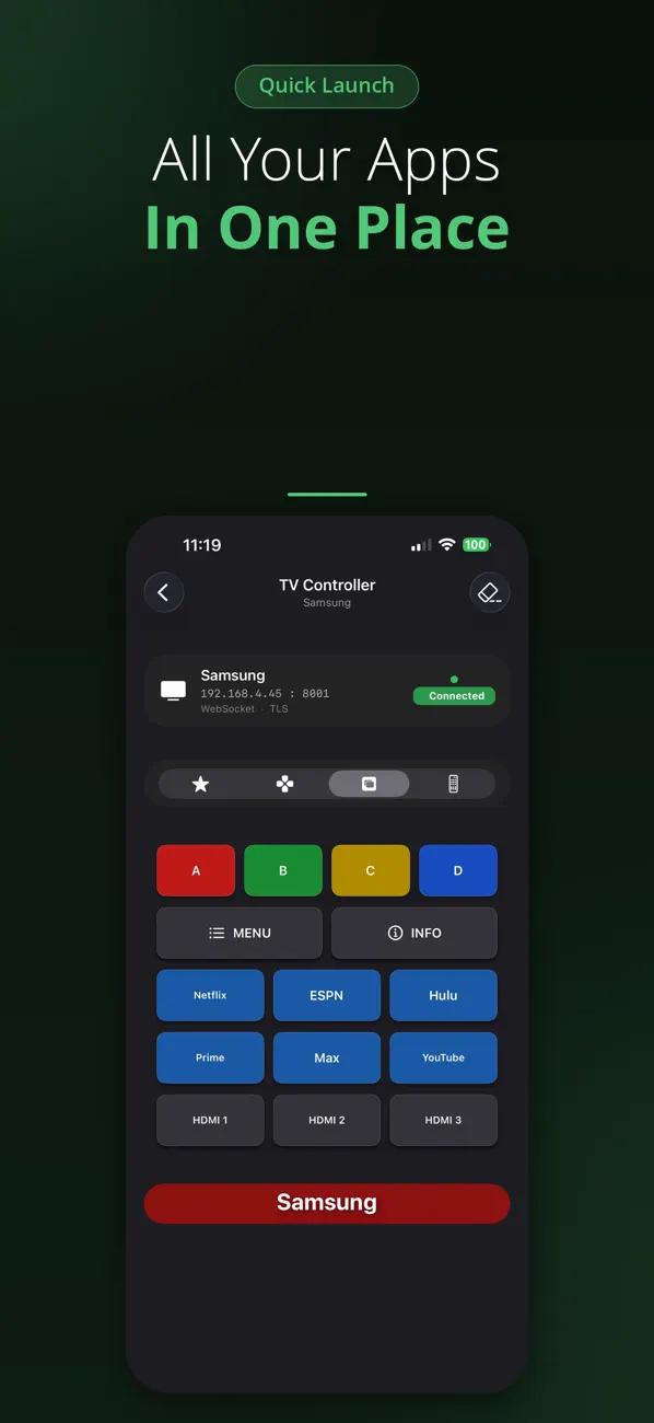 Screenshot #3 pour Smart TV Remote WiFi IP & Code