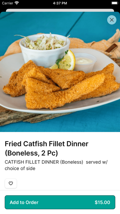 Catfish Willy's To Go iPhone screenshot 3 - Food & Drink app