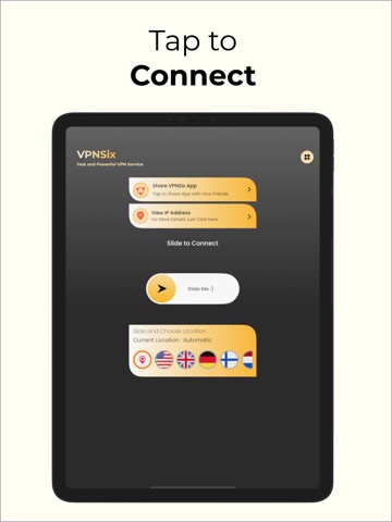 VPNSix - Optimized and Fast ipad screenshot 4