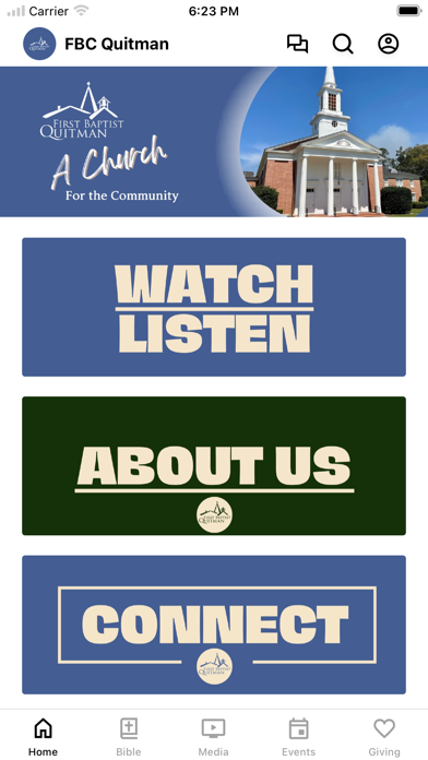 Screenshot #1 pour First Baptist Church Quitman