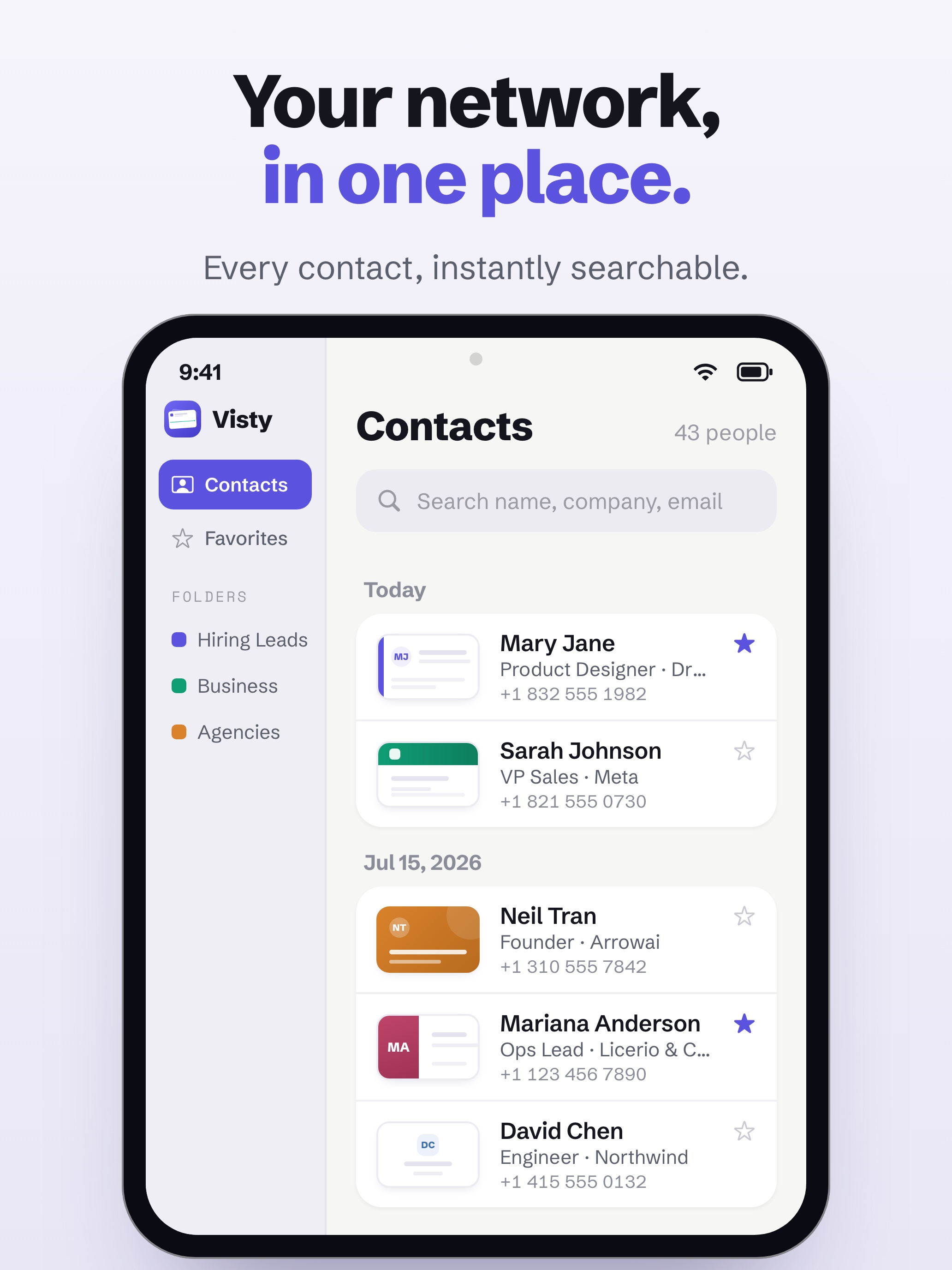Visty: Business Card Scanner screenshot 9