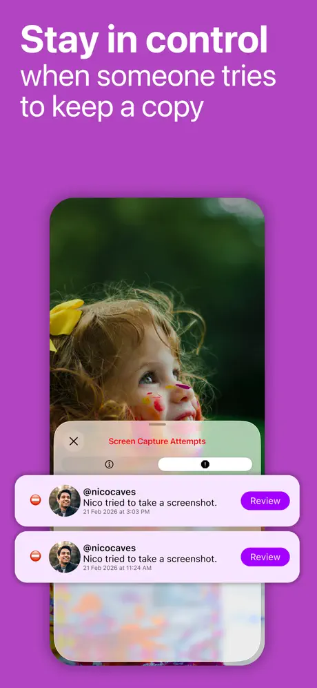 Peek: Private Photo Sharing 私密照片管家应用截图