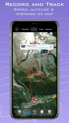 Ski Tracks Lite & GPS Maps iPhone image 2
