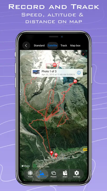 Ski Tracks Lite & GPS Maps screenshot 2 of 8