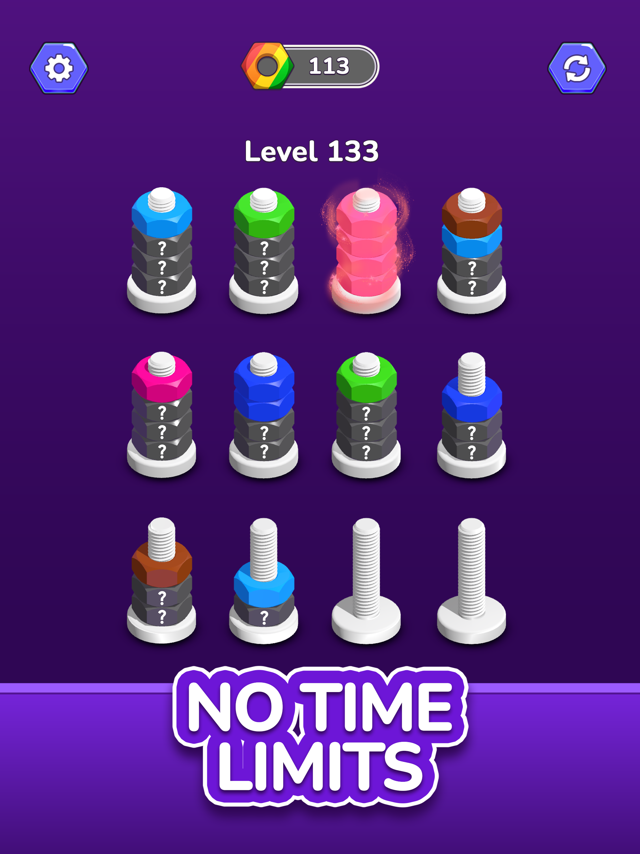 Nut & Bolt Color Match Puzzle screenshot 9