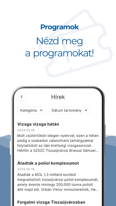 CityApp Tiszaújváros Screenshot
