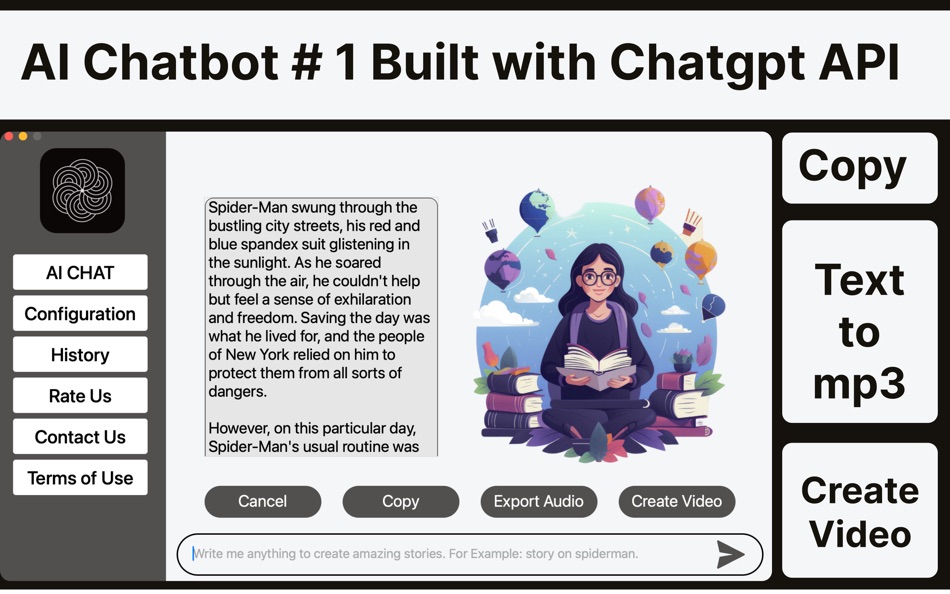 #1. AI-CHAT : Chatbot + Assistant (macOS) De: Shakir Ullah