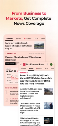 The Economic Times screenshot