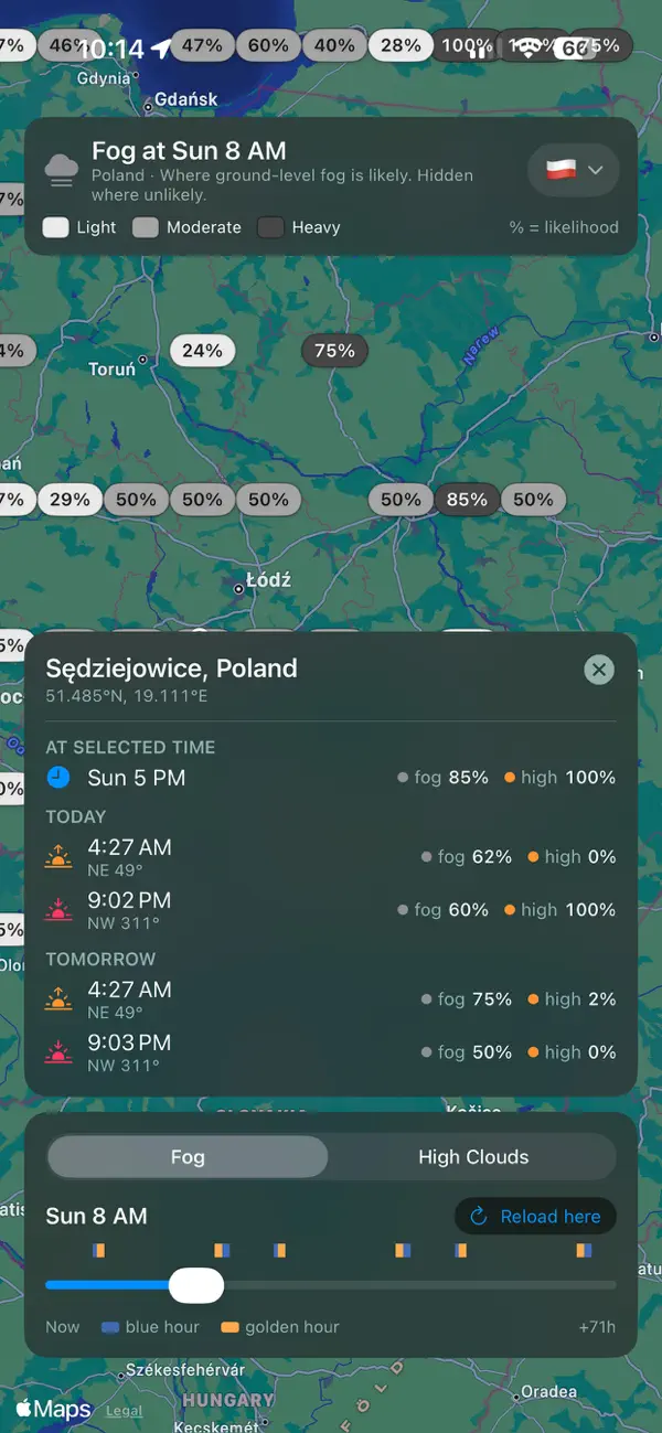 Screenshot #2 pour Fog And Clouds Finder