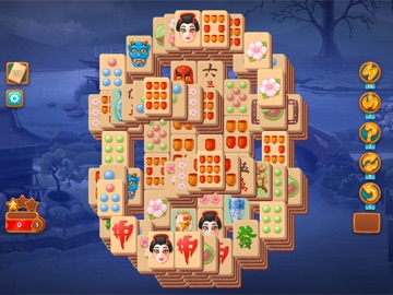 Mahjong Fest - Sakura Garden iPad screenshot