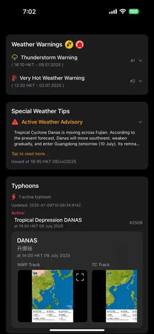 Hong Kong Warnings screenshot 1