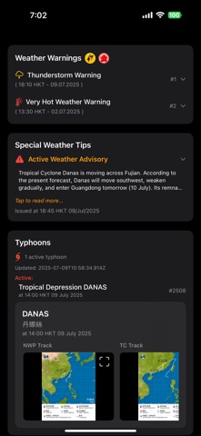 Hong Kong Warnings screenshot