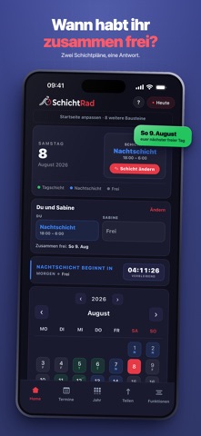 SchichtRad – Mein Schichtplan iPhone screenshot