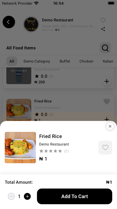 FOOD RUSH - Food Delivery Screenshot
