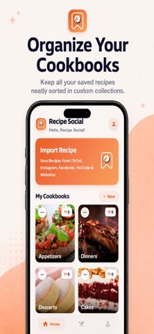 Recipe Social: Recipe Importer iPhone screenshot
