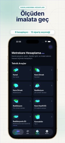 Metrekareler: Kanal Hesaplama iPhone screenshot