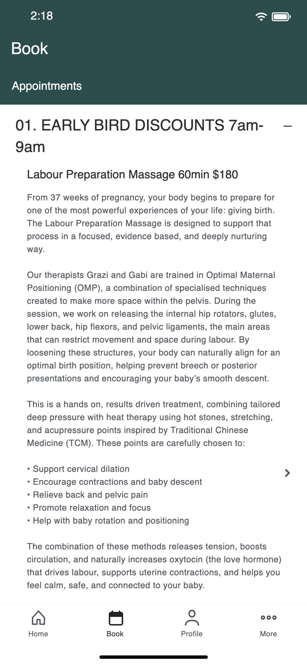 SahSin Massage screenshot 2