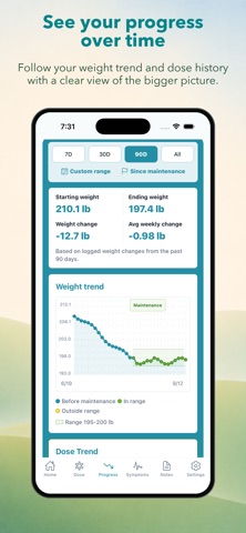 GLP-1 Tracker: Weight & Dose Screenshot 4 of 10