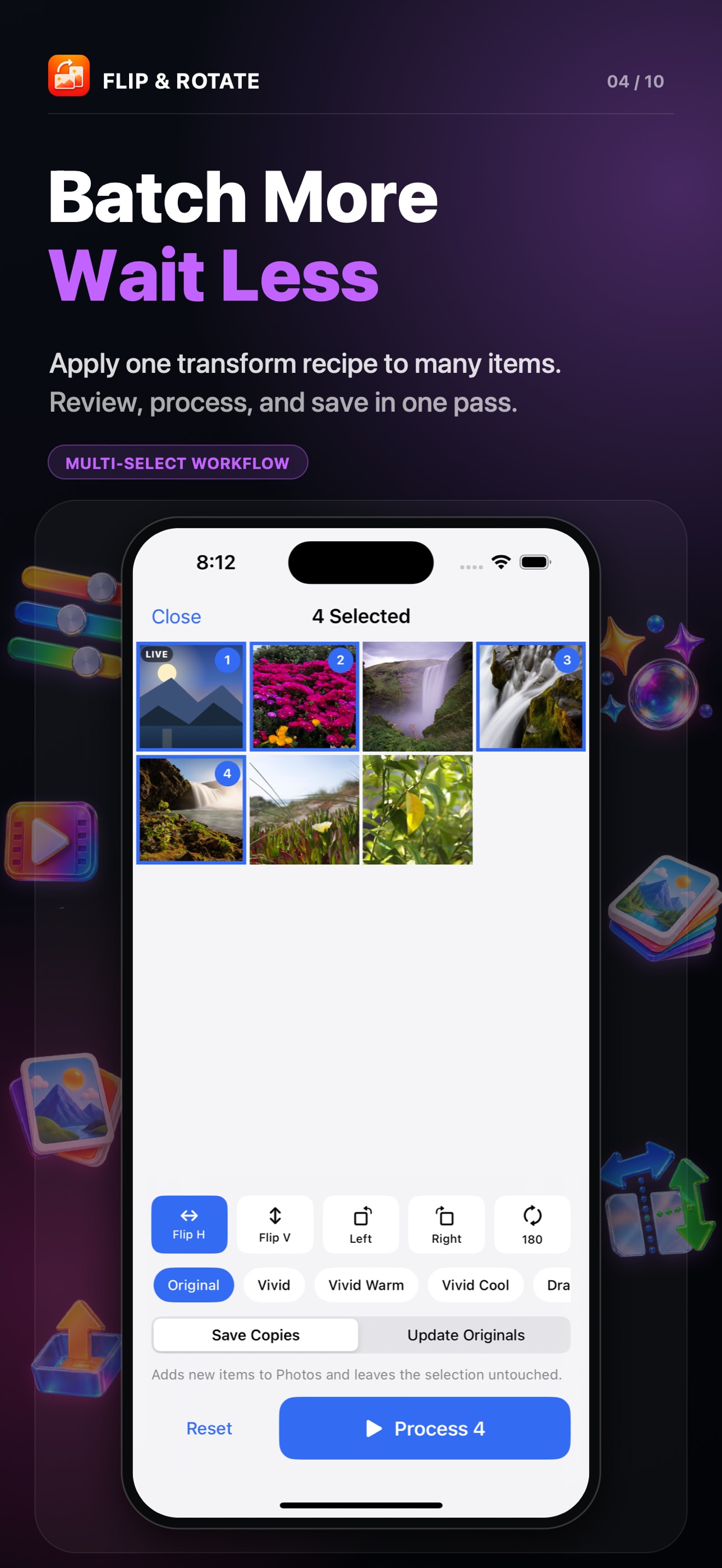 Screenshot 4 of Flip Rotate Live Photos Videos