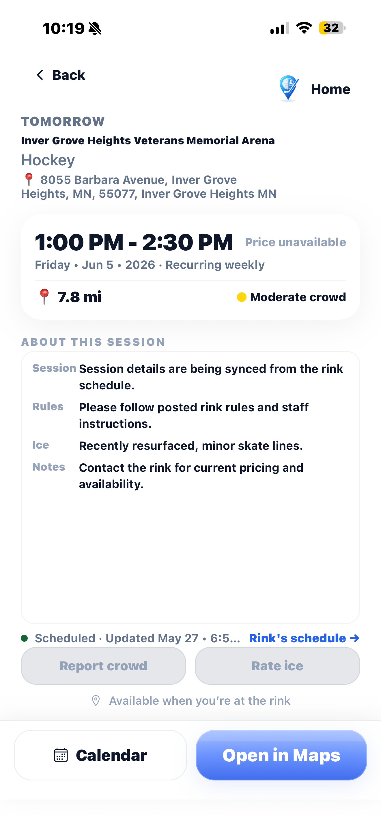 Ice Rink Finder screenshot 5