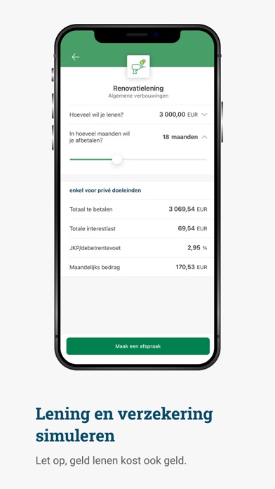 Argenta Banking iPhone screenshot 6 - Finance app