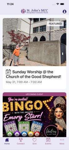 St. John's MCC app screenshot