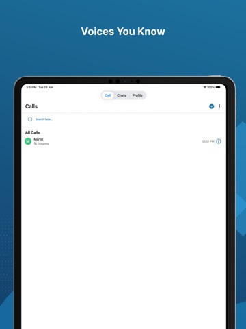 Infinity Messenger iPad screenshot