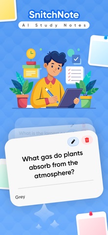 AI Study Notes : SnitchNote iPhone screenshot