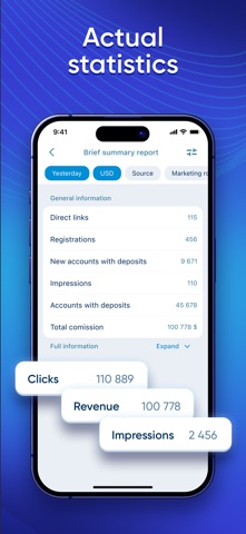 1xPartners Dashboard App Store preview screenshot 5