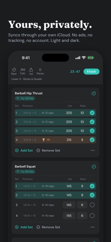Suzfit: Simple Workout Tracker Screenshot 8 of 8