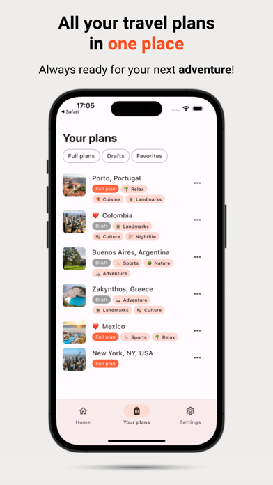 Hoppsy - Travel Plans Screenshot
