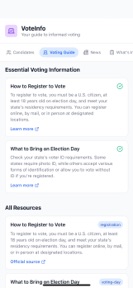 VoteInfo screenshot