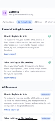 VoteInfo screenshot 2