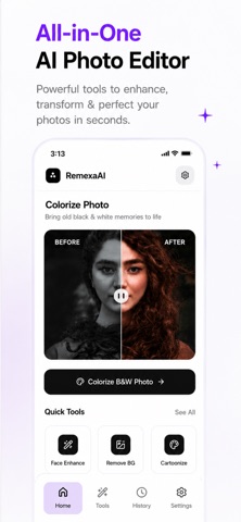 RemexaAI: Photo Editor, Maker iPhone screenshot