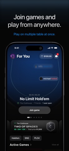 Pure Poker: Real Money Games iPhone screenshot
