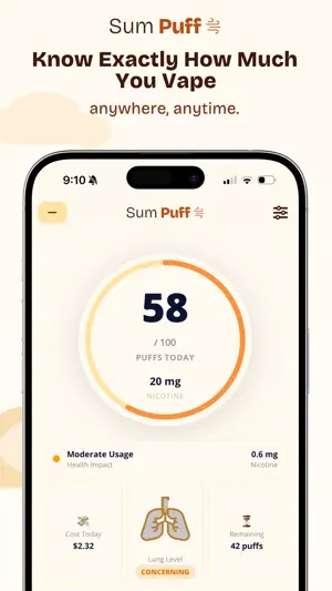 Sum Puff: Quit Smoking Tracker screenshot 1