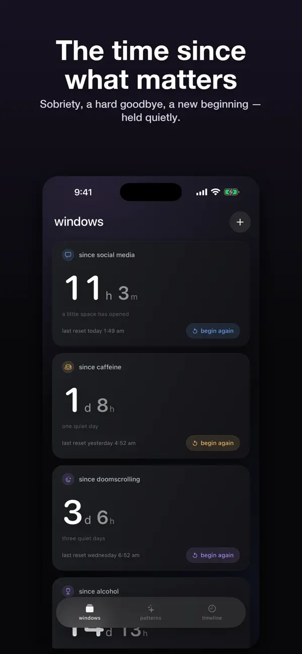 Screenshot #1 pour Window — Quiet Timer