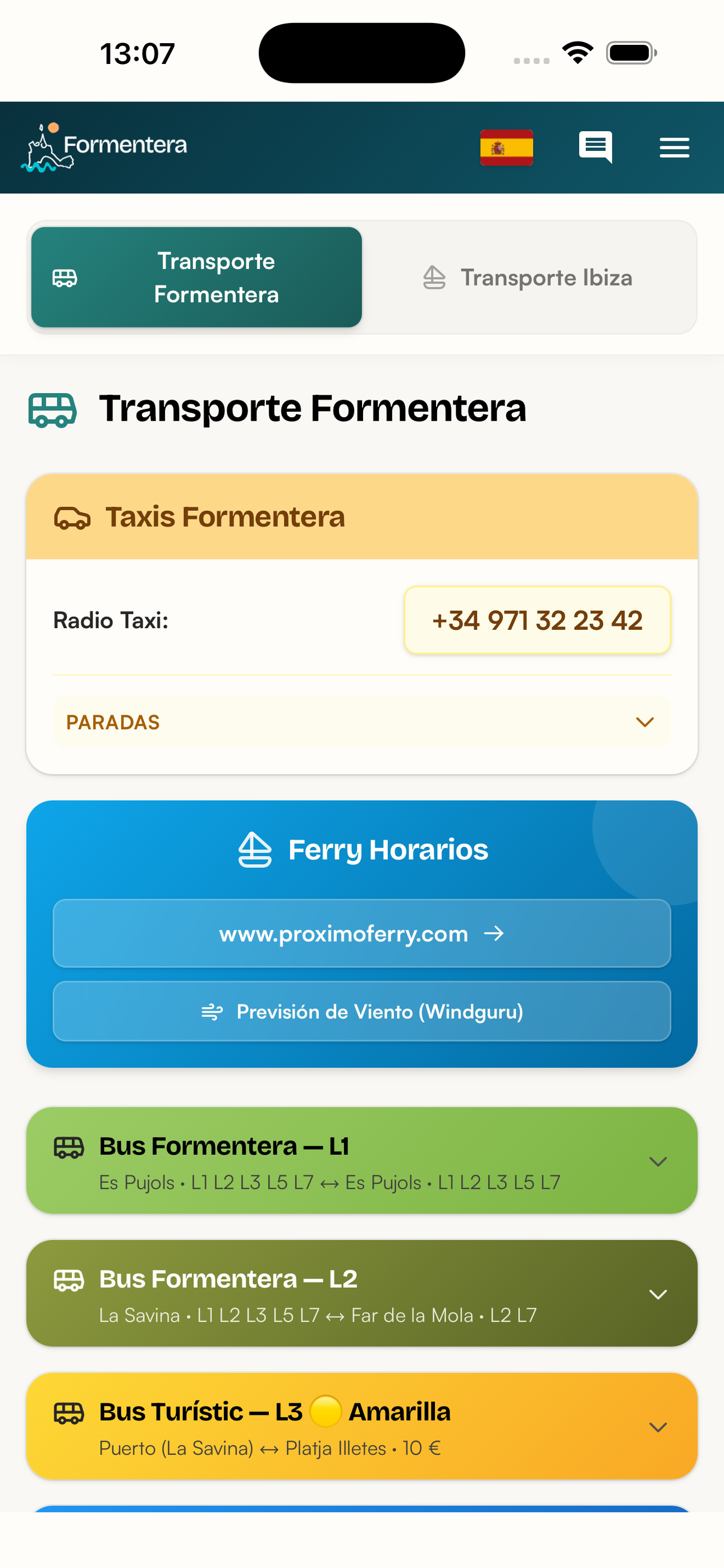 INFormentera screenshot 6