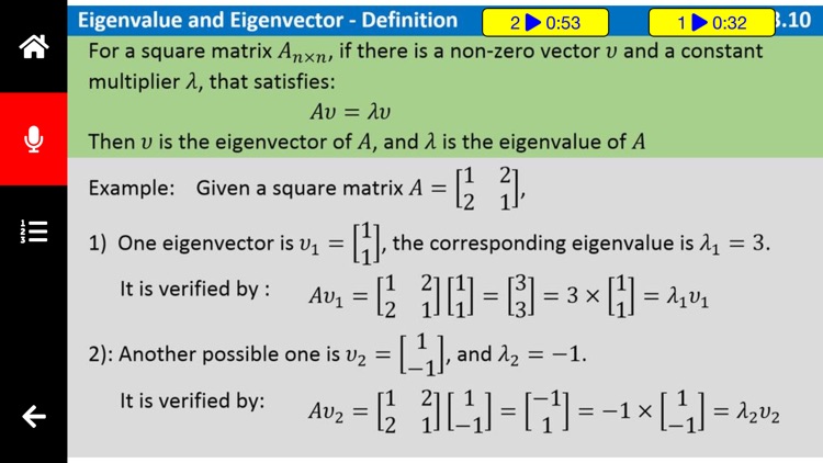 Linear Algebra QCard